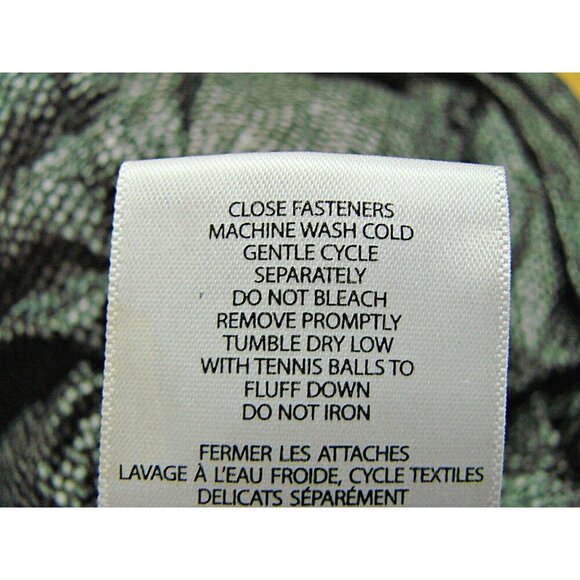 Lauren Ralph Lauren Goose Down Puffer Packable Jacket Black Grey Zip Womens XL - Picture 11 of 12